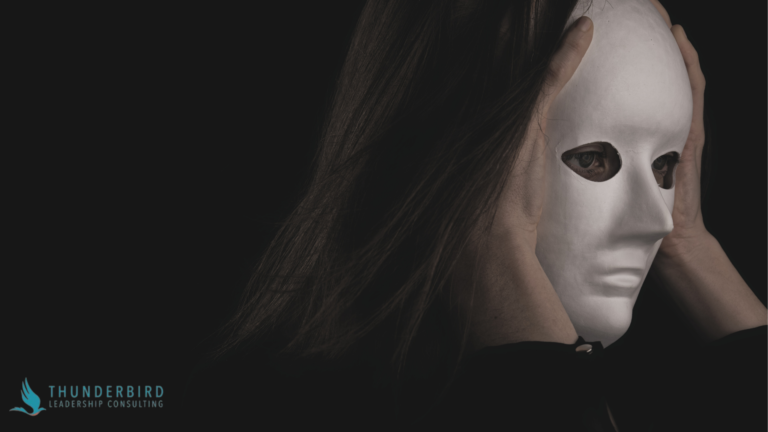 Woman with mask