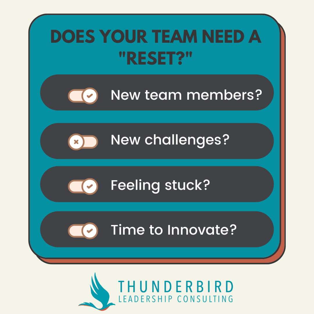 Your Team May Need a “Reset”: Recognizing the Need for Change
